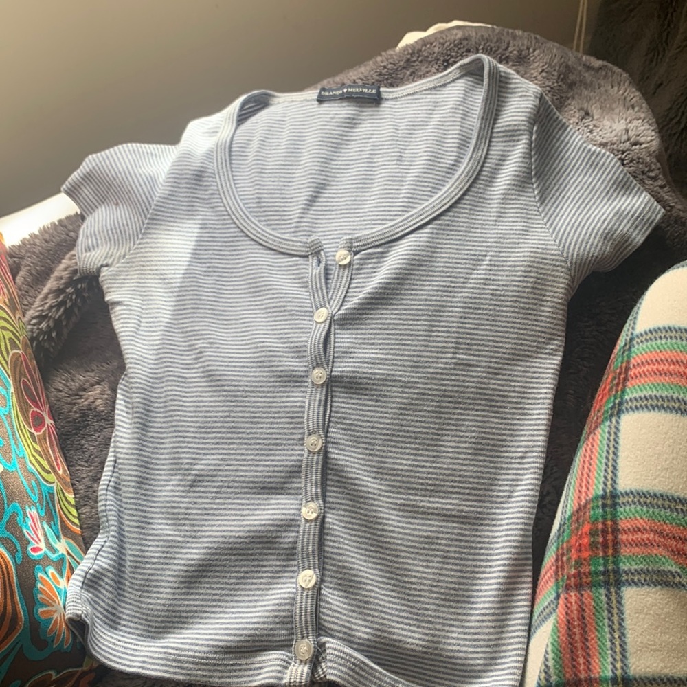 Bandy Melville striped button up top